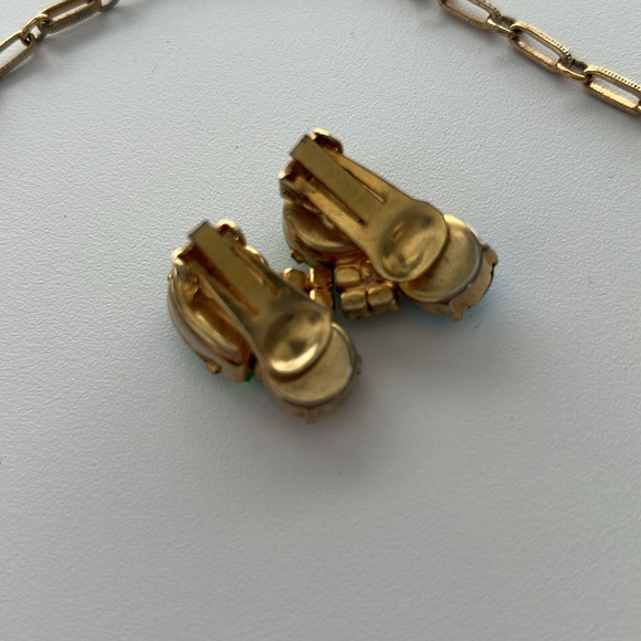 Vintage 1950s Coro Aurora Borealis AB Crystal Earrings and Necklace Set - Picture 4 of 7